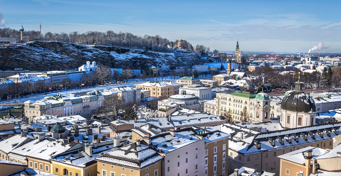 Die Salzburger Altstadt im Winter (Foto Andreas Kolarik)