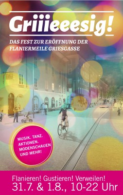 Sujet Eröffnung Flaniermeile Griesgasse
